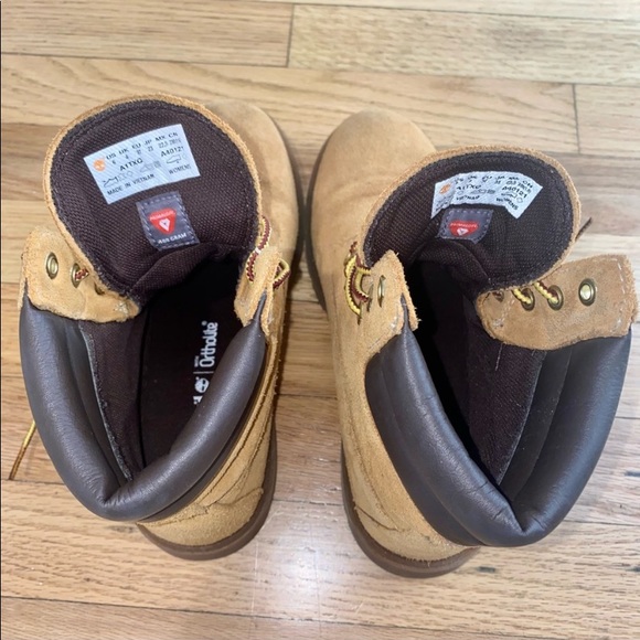 Timberland Jayne 6" Ortholite Waterproof Ankle Suede Beige Boot Sz 6 - Picture 7 of 11